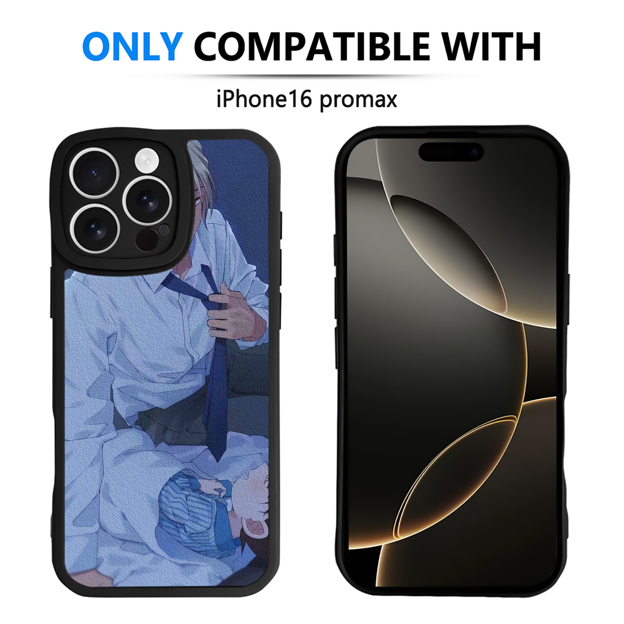 （画像用） 名探偵コナン Detective Conan 【iPhone 16シリーズ対応】シリコンスマホケース（レザー調） 材質：シリコン